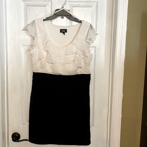 Black and white ruffles